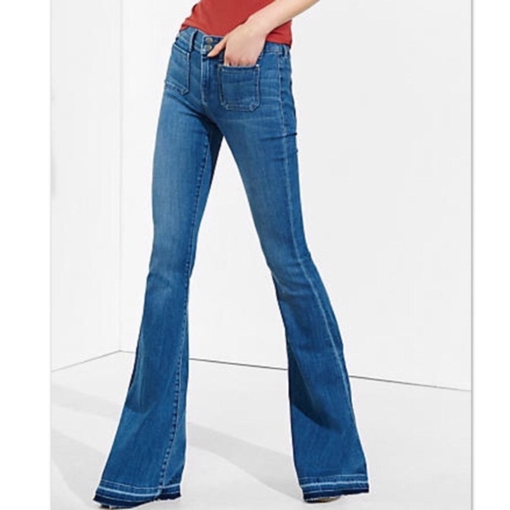 Express High Waisted Flares